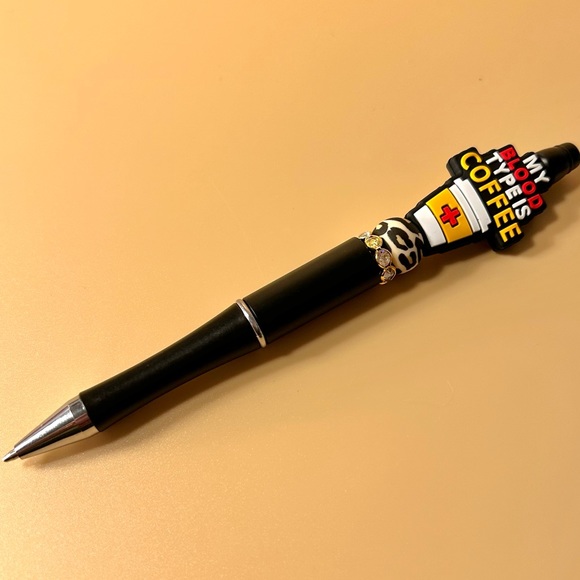 Hand Crafted Other - Coffee Is My Blood Type Pen